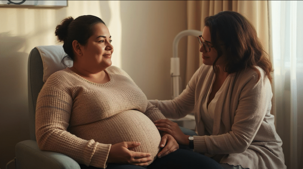 Få trygg vård som överviktig gravid